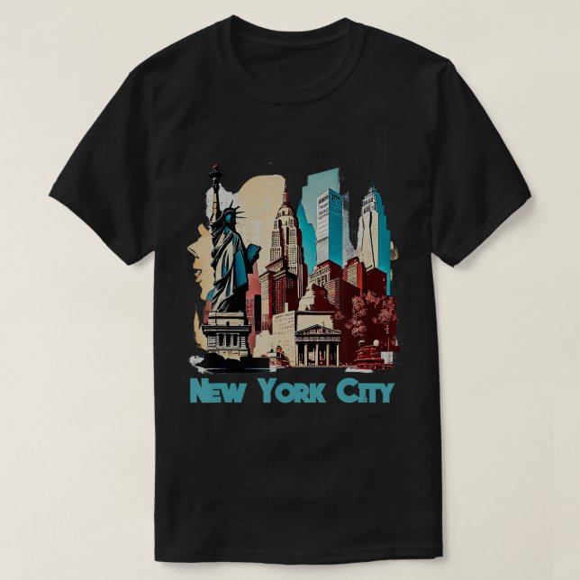 Camiseta Novo Orgulho de Nova Iorque NYC Souvenir New Yo (Frente do Design)
