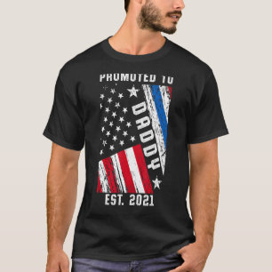 Camiseta Novo Pai 6 da Polícia de Pai pela Primeira Vez