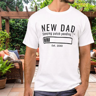 Camiseta Novo Pai Adormecido Patch Bold Tipografia