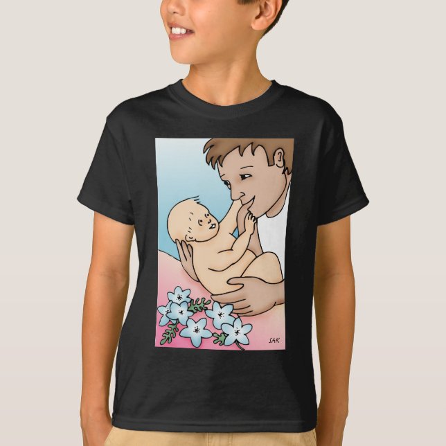 Camiseta Novo Pai e Bebê (Frente)