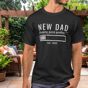 Camiseta Novo Pai Funcionando com Bateria de Sono Baixa Bra