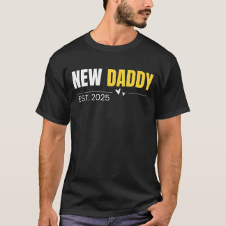 Camiseta Novo Pai. T-shirt do Dia de os pais 2025