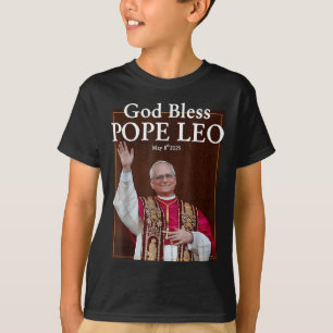 Camiseta Novo Papa Deus abençoe 2025 Leo 8 de maio de 2025 