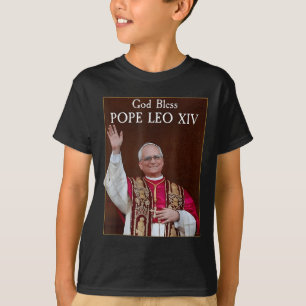 Camiseta Novo Papa Deus abençoe 2025 Leo Xiv