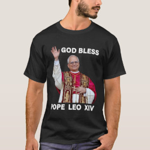 Camiseta Novo Papa Leão Xiv presentes católicos Merch Souve