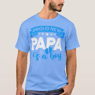 Camiseta Novo Papa Orgulhoso É Um Menino Sexo Revela Homens
