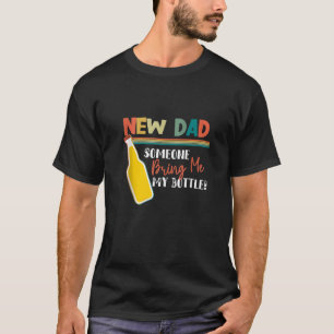 Camiseta Novo papai Alguém me traga meu tanque de Pai