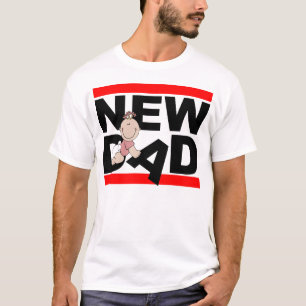 Camiseta Novo papai com bebé novo