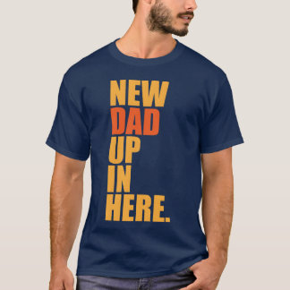 Camiseta Novo papai Dia do Pai Dizendo Amigos da Família Pa