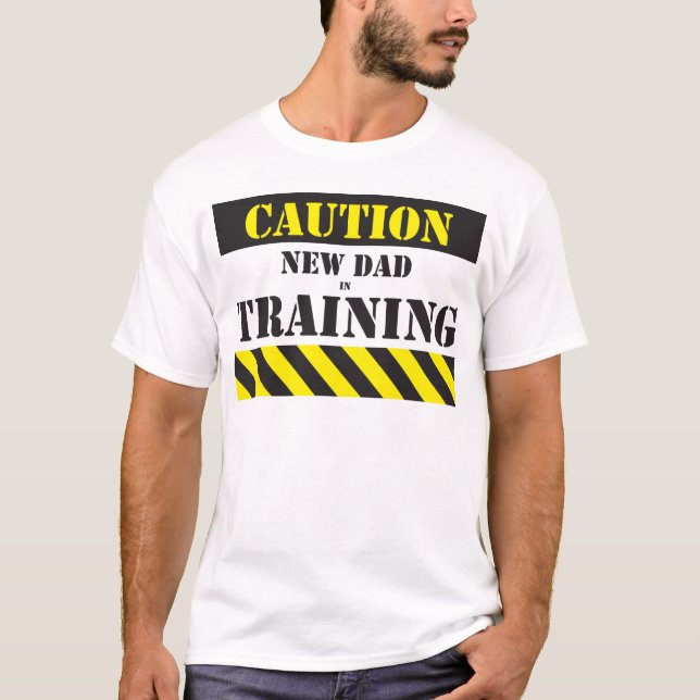Camiseta Novo papai do cuidado no treinamento (Frente)