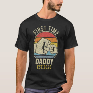Camiseta Novo papai Est 2026 Da Primeira Vez Do Pai Mens 20