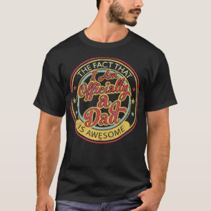 Camiseta Novo papai Oferece Oficialmente Pai Pais Pela Prim