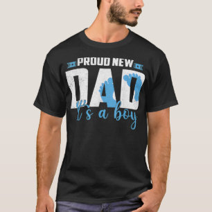 Camiseta Novo papai Orgulhoso É Um Menino Gênero De Gravide
