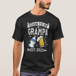 Camiseta Novo papai Retroativo Vintage De Grampa 2023