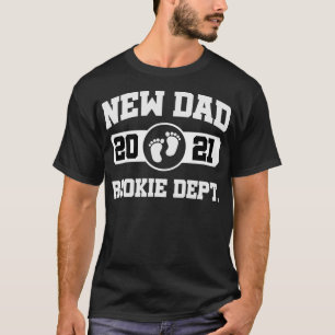 Camiseta Novo papai Rookie Dept 2021 Em breve será Pai Mari