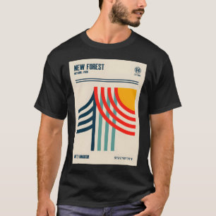 Camiseta Novo Parque Nacional Florestal Retro Viagem Art