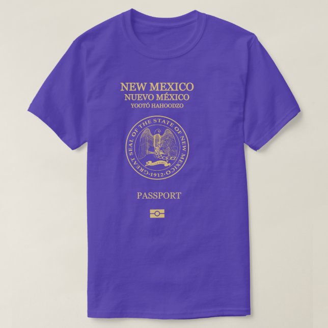 Camiseta Novo passaporte do México (Frente do Design)