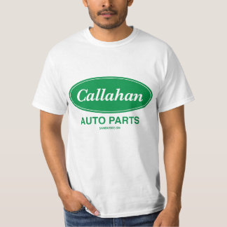 CAMISETA NOVO! PEÇAS DE AUTOMÓVEL DE CALLAHAN