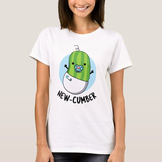 Camiseta Novo pepino Engraçado, Veggie Cucumber (Frente)