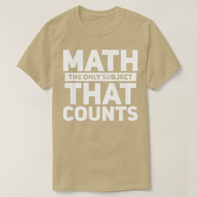 Camiseta Novo Presente do Professor de Matemática (Frente do Design)