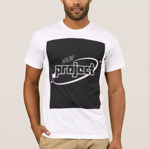 Camiseta Novo projeto de tipografia de Design