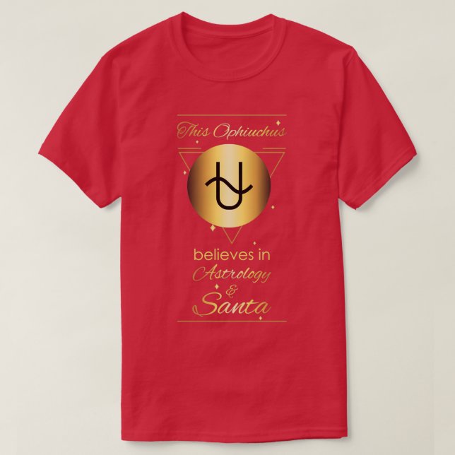 Camiseta Novo símbolo de nádegas 13 adicionado ao Ophiuchus (Frente do Design)