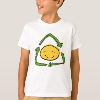 Camiseta Novo símbolo de Reciclar design 01