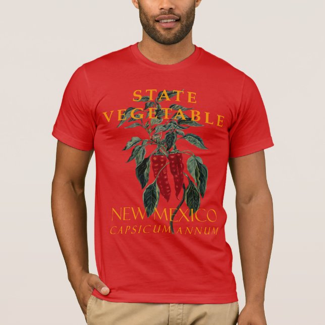 Camiseta Novo Território do México Vegetal do Chile (Frente)