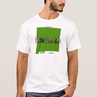 Camiseta Novo Texto de Foto do Mapa do México