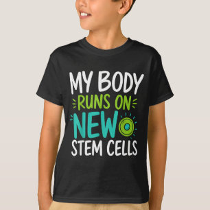 Camiseta Novo transplante de células-tronco sobrevivente me