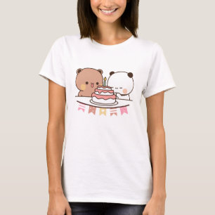Camiseta novo urso e panda bubu dudu
