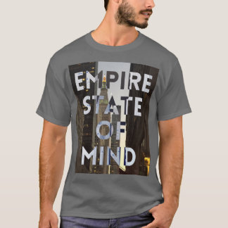 Camiseta novo-york-cidade-império-estado-da mente