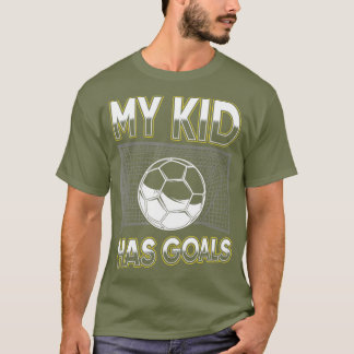 Camiseta Novos Pais de ser jogador de objetivos para crianç