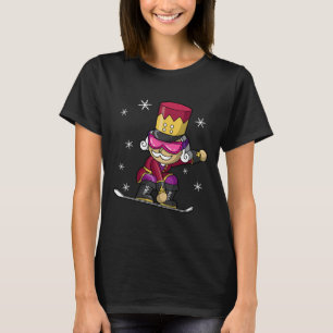 Camiseta Noz-preguiçoso de Natal Snowboard Snowboard Snowbo