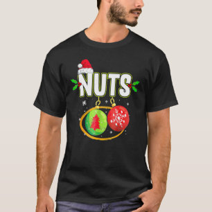 Camiseta Nozes do Peito Correspondendo Castanhas de Natal C