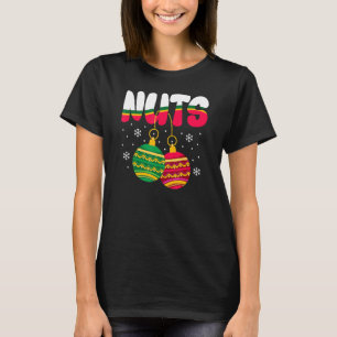 Camiseta Nozes do Peito Correspondendo Castanhas de Natal C