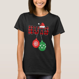 Camiseta Nozes Do Peito Correspondendo Castanhas De Natal C