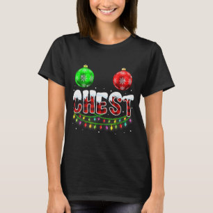 Camiseta Nozes do Peito Natal Divertido Casal Correspondent