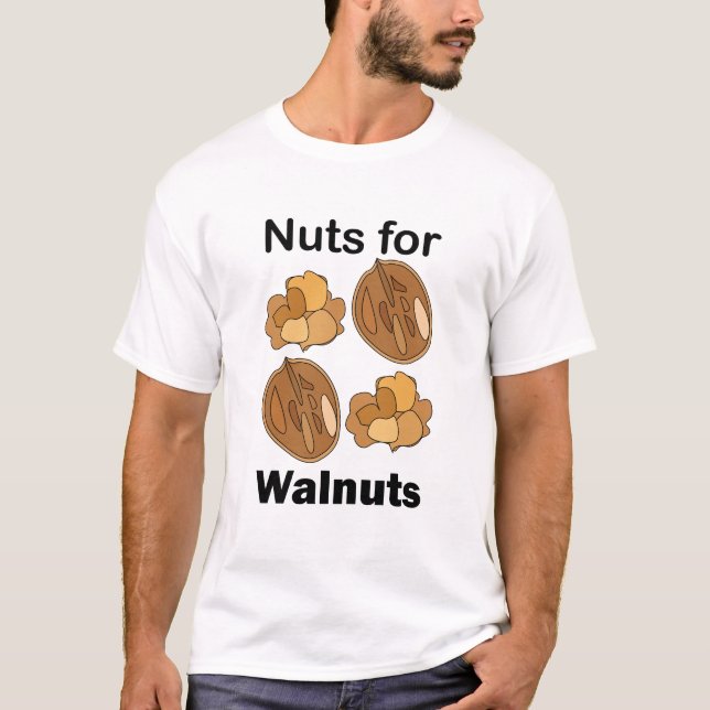 Camiseta Nozes Para Noz Funny  (Frente)