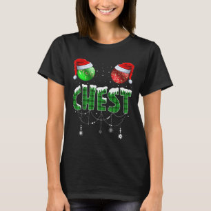 Camiseta Nozes Peito de Natal Casal de Nozes Correspondente