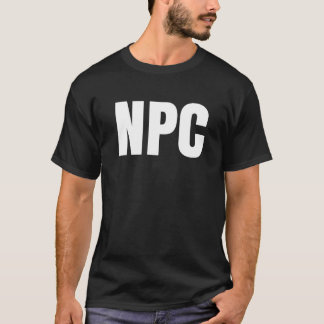 Camiseta NPC - Caractere Não Reproduzível