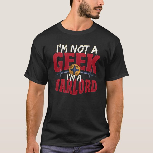 Camiseta NPC Geek Role Playing Warlord (Frente)