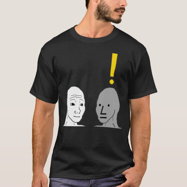 Camiseta NPC Wojak Meme (Frente)