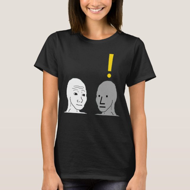 Camiseta NPC Wojak Meme (Frente)