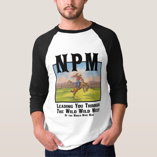 Camiseta NPM Wild West Raglan T-Shirt (Frente)