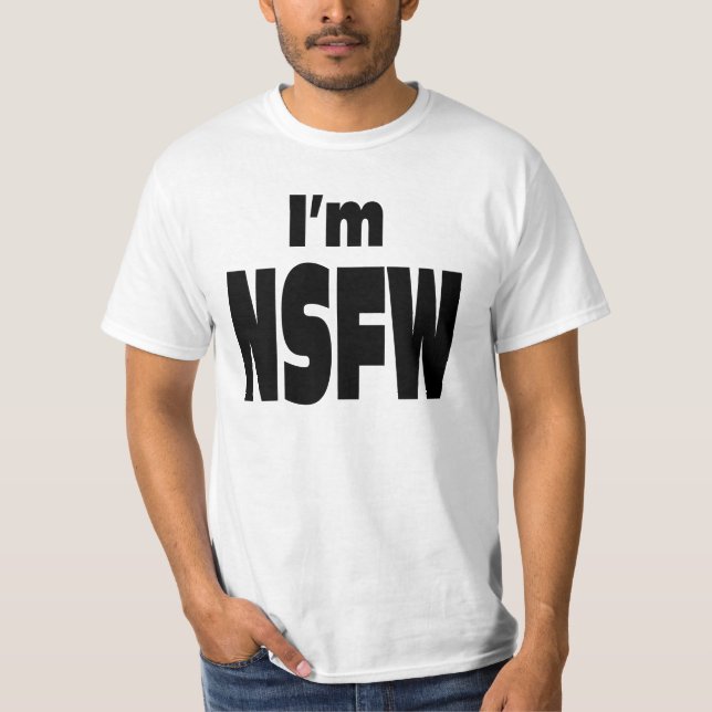 CAMISETA NSFW. (Frente)
