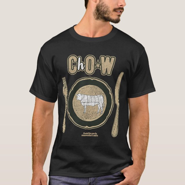 Camiseta NSFW Não-vegetariana Vegan Vaca de Bovino Não Vege (Frente)
