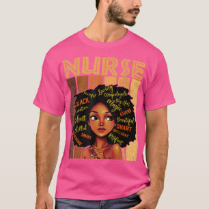 Camiseta Nu Afro-Americano Enfermeiro do Mês da História Ne
