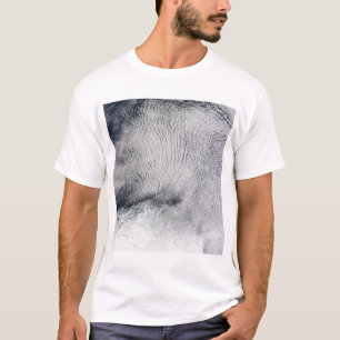 Camiseta Nuble-se padrões e gelo marinho no Ocea do sul