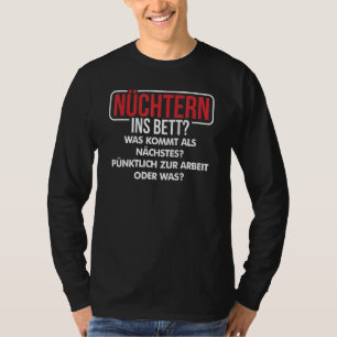Camiseta Nüchtern Ins Bett Foi Kommt Als Próximo Slogan Div